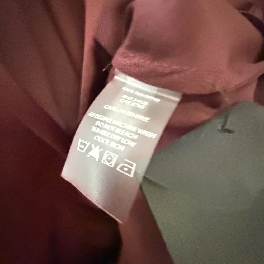 BCBG Deep Red Satin Blouse - Picture 2 of 2